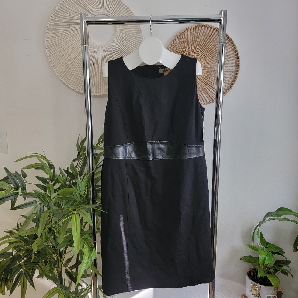 Professional Leather Detail Dress